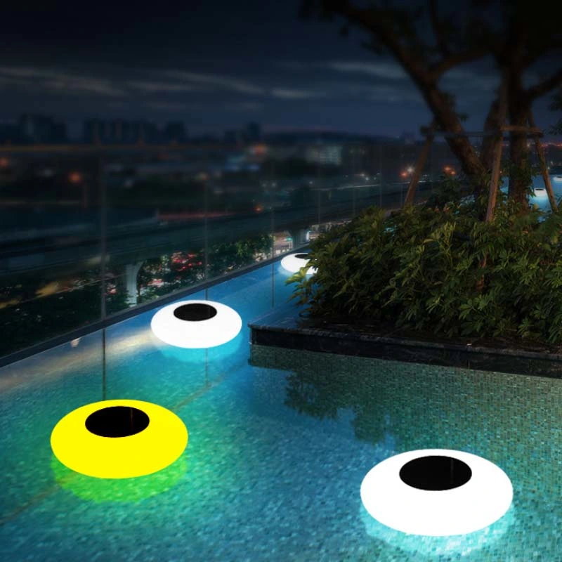 RGB Color Changing IP65 Plastic LED Pool Furniture Solar Oval Ball for Party, Event LED Lounge Beach Furniture