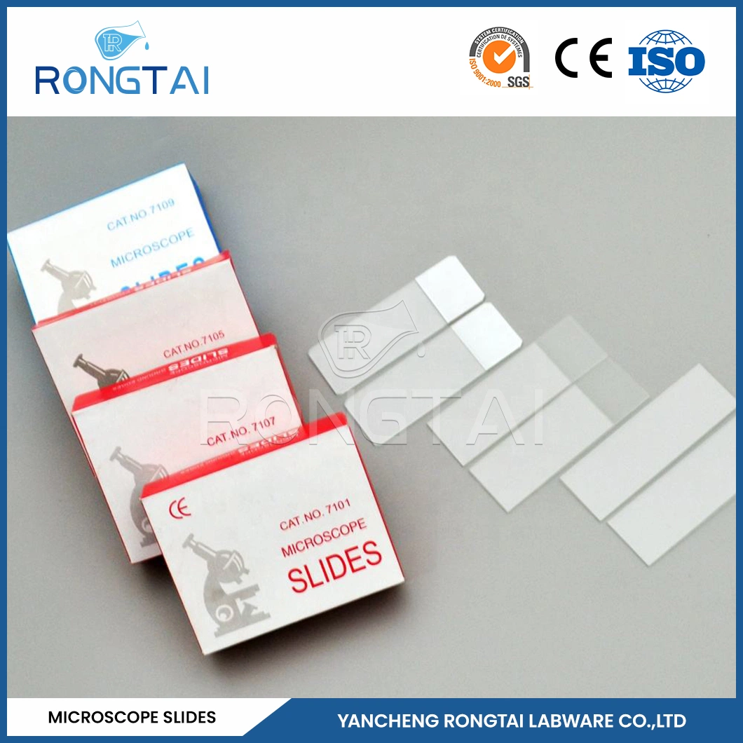 Rongtai Anatomy Microscope Slide Manufacturing Polystyrene Microscope Slides China 7101 7102 7105 7107 7109 Microscope Prepared Protozoa Slides