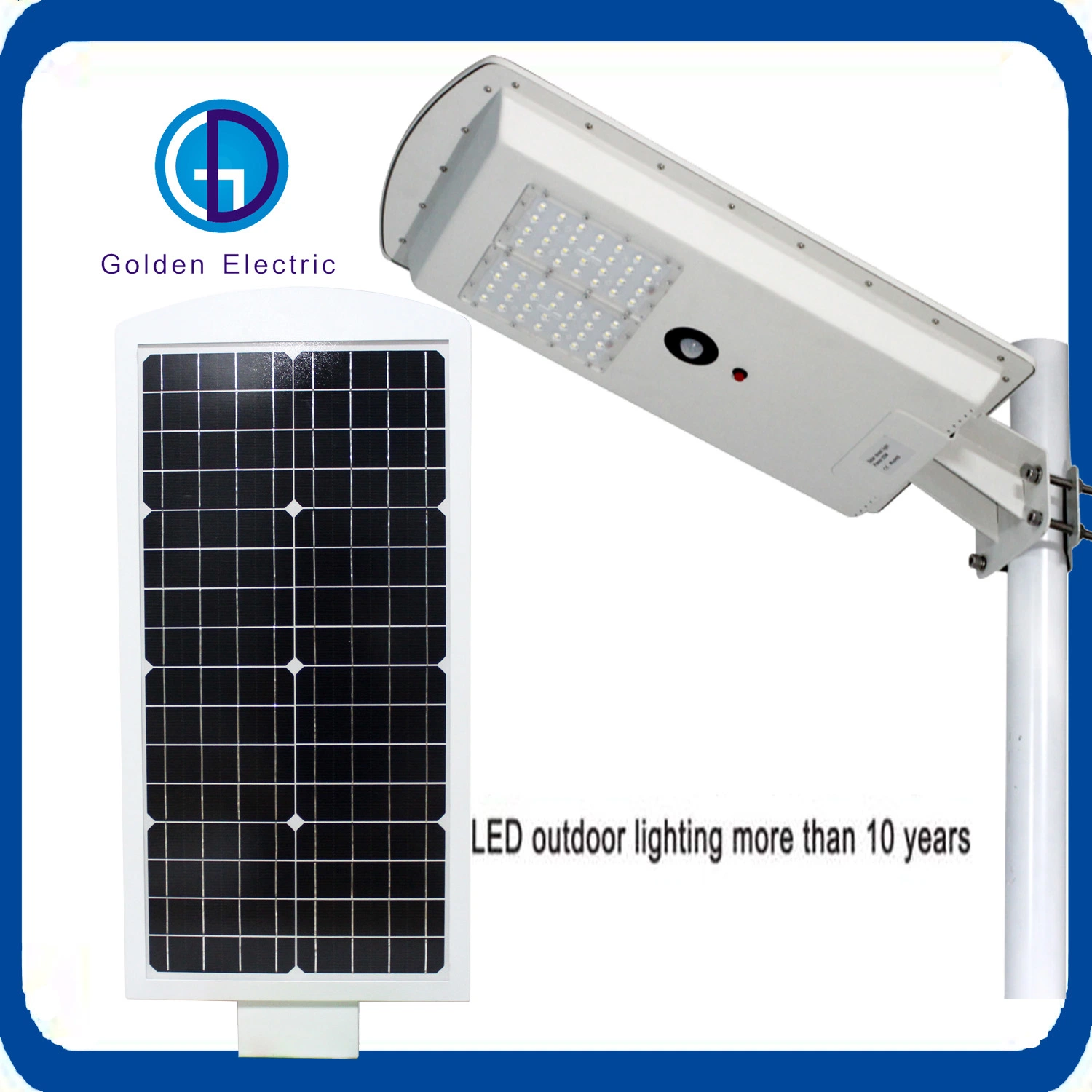 5years Warranty 5W-120W Solar Street Light Solar Panel Energy Outdoor LED Lamp Lighting