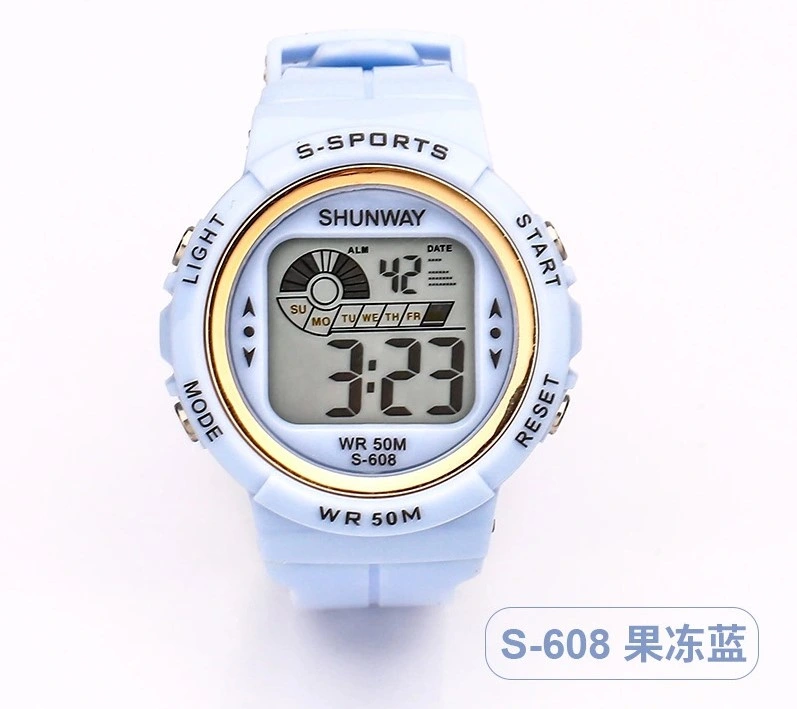 Montre électronique Waterproof Junior High School Etudiant regarder les sports pour enfants Mode