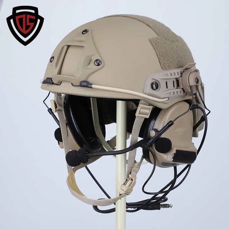 Doble Seguro Mich Ejército Militar cómodo UHMWPE nivel IIIA combate Casco balístico a prueba de balas para militares/policías