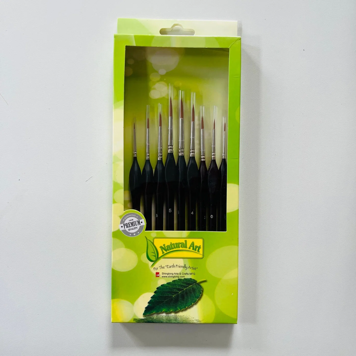 Hot Sale Triangle Black Handle Artist Detail Paint Brushes Line Paint Brush