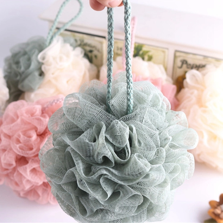 Eco-Friendly Flower Mesh Sponge Bath Ball Shower Puff Bath Sponge Flower Nylon Mesh Brush Shower Ball