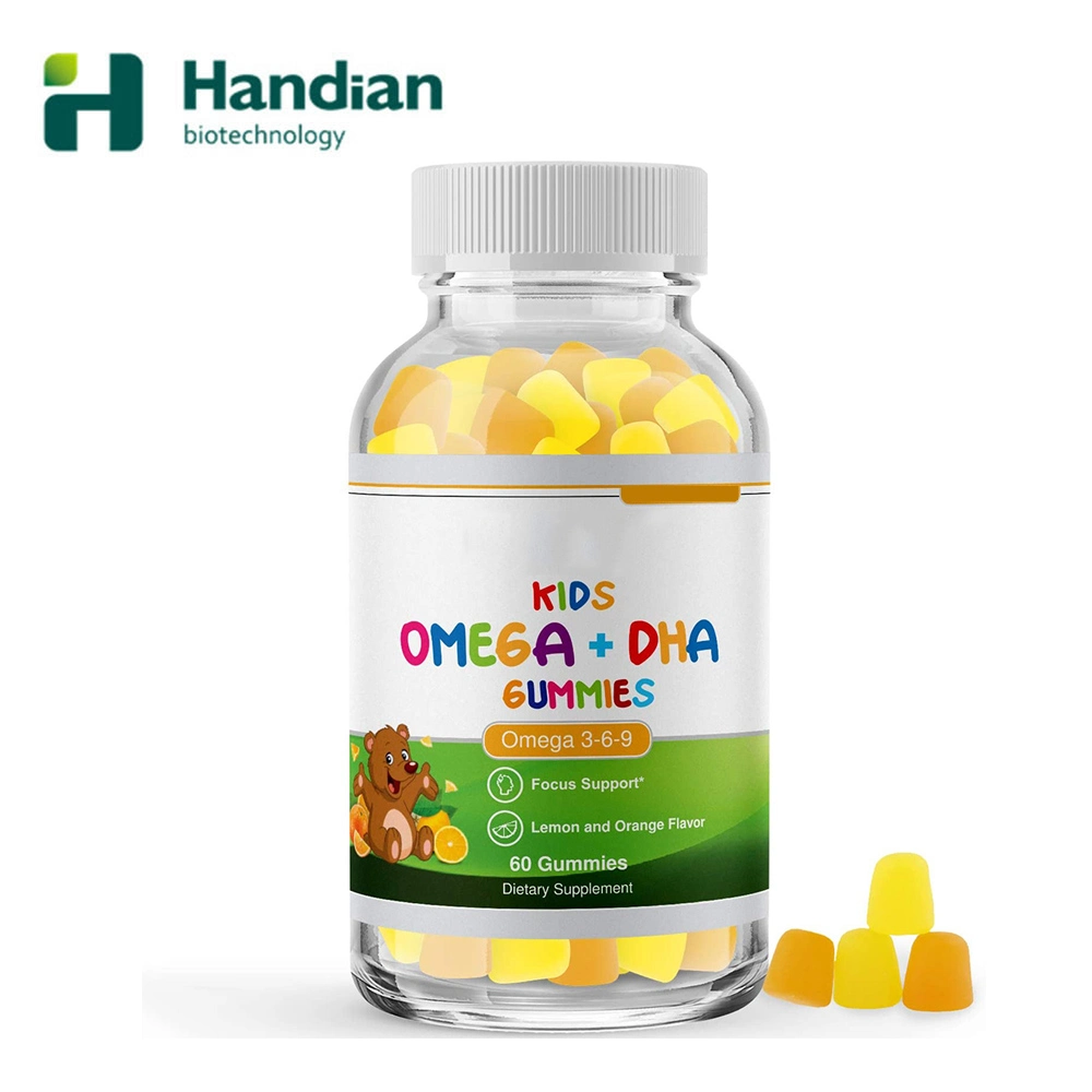 Kids DHA Omega 3 6 9 حلوى الخضروات الشهية لصحة القلب Bone