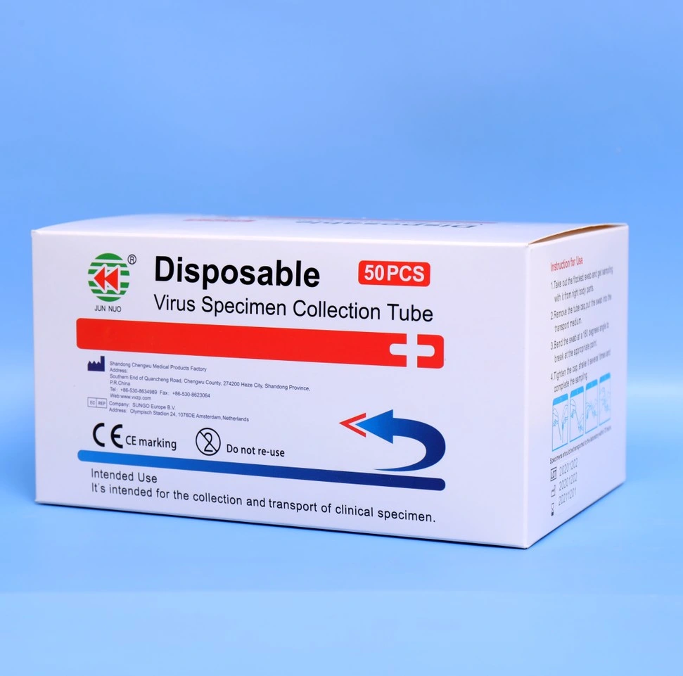 Disposable Sample Collection Tube Viral Transprot Medium Vtm