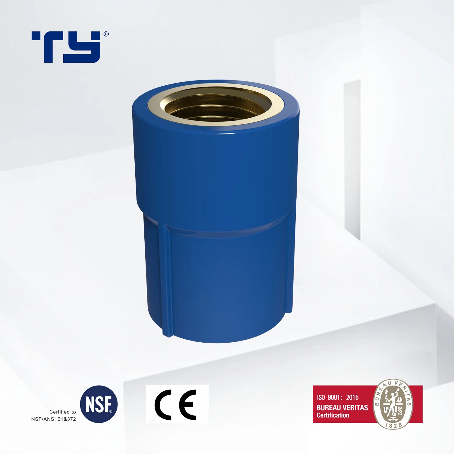 Socket Brass of PVC Plastic Pressure Pipe Fittings BS En 10026-2 Standard with Ce Certificated Ty Dosen Lesson OEM