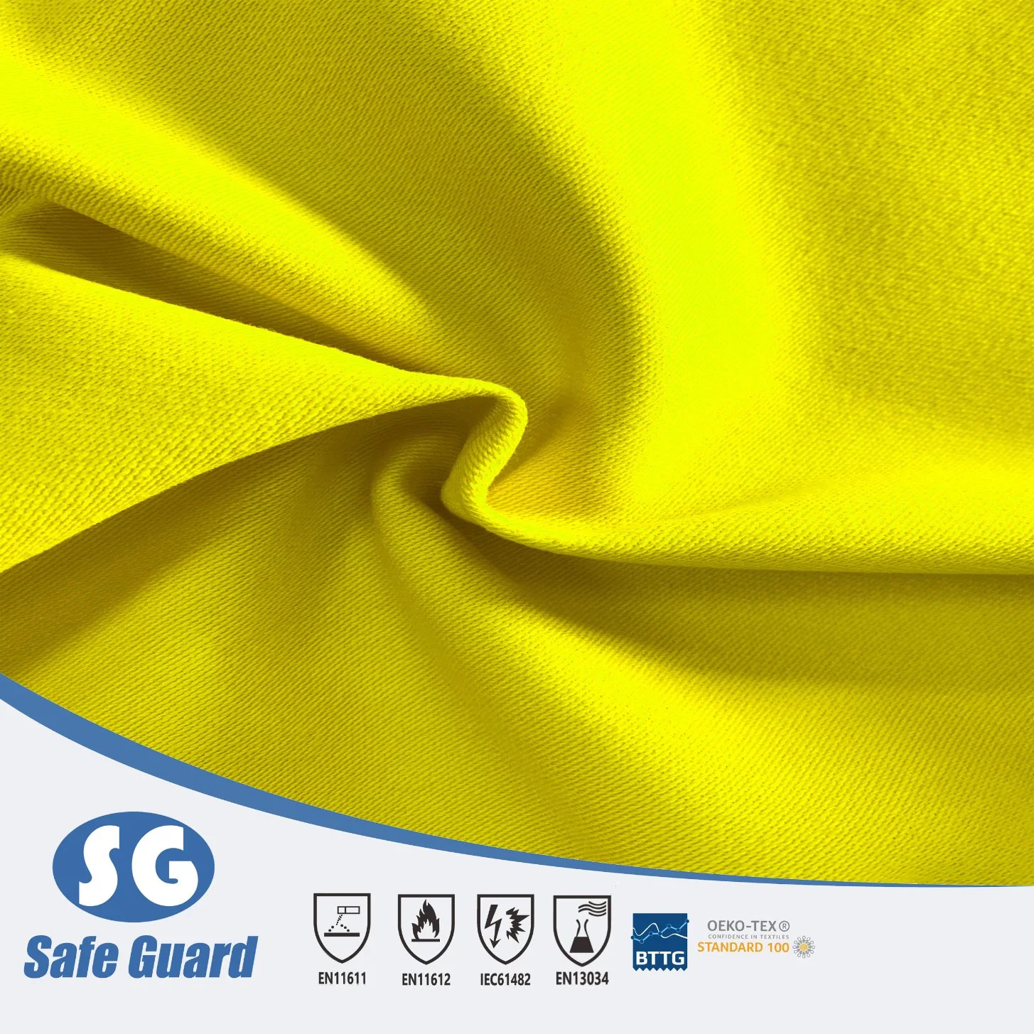 450GSM 100% Cotton Anti Fire Satin Fabric for Russia Markets