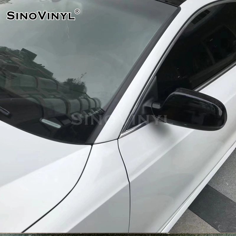 Super Pressure-sensitive Glue Special Gloss Pearlescent White Wrapping Vinyl For Car