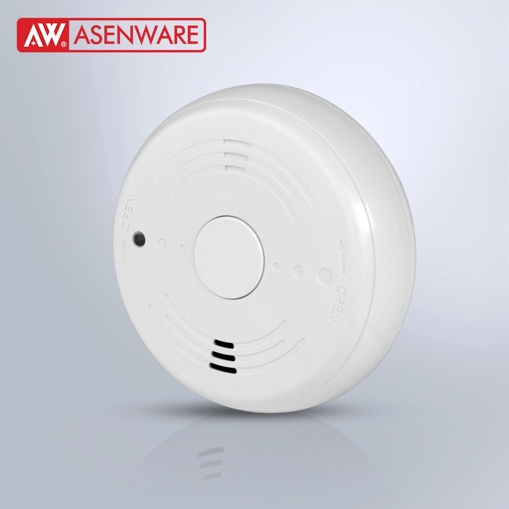 Detector de humos independiente Fire Alarn sensor incorporado en la batería de 9V en el hogar