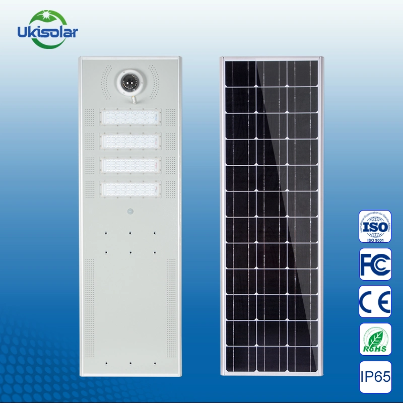 Ukisolar IP65, calle la luz solar en una sola piscina Luces Solares Con Cá mara CCTV luces LED 15W-120W