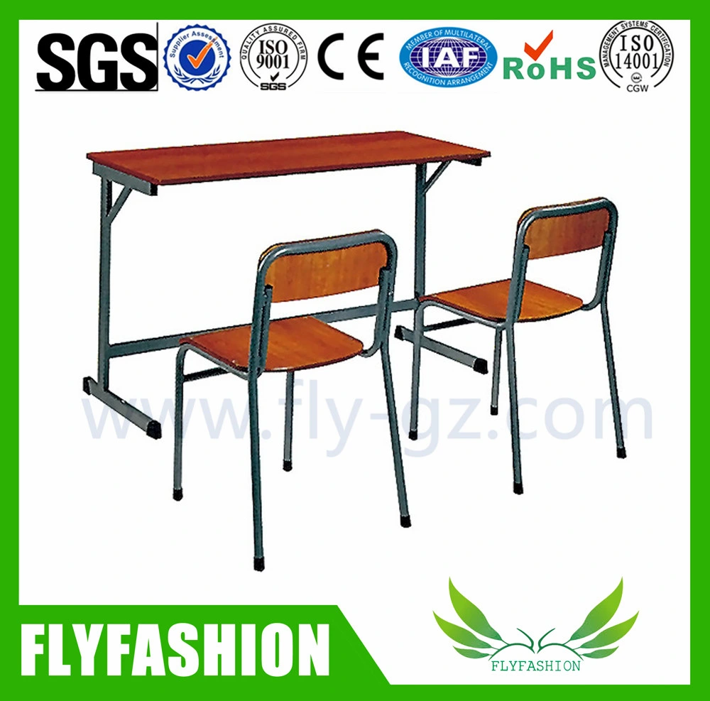 Sf-10d Simple Used Double School Desk Cheap School Furniture