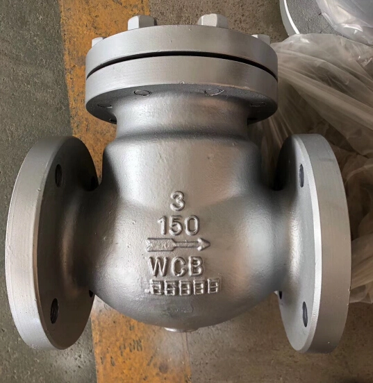 Cast Stainless Steel/Wcb/Ss API/JIS/DIN 150lb/10K/300lb Flange End Swing Check Valve