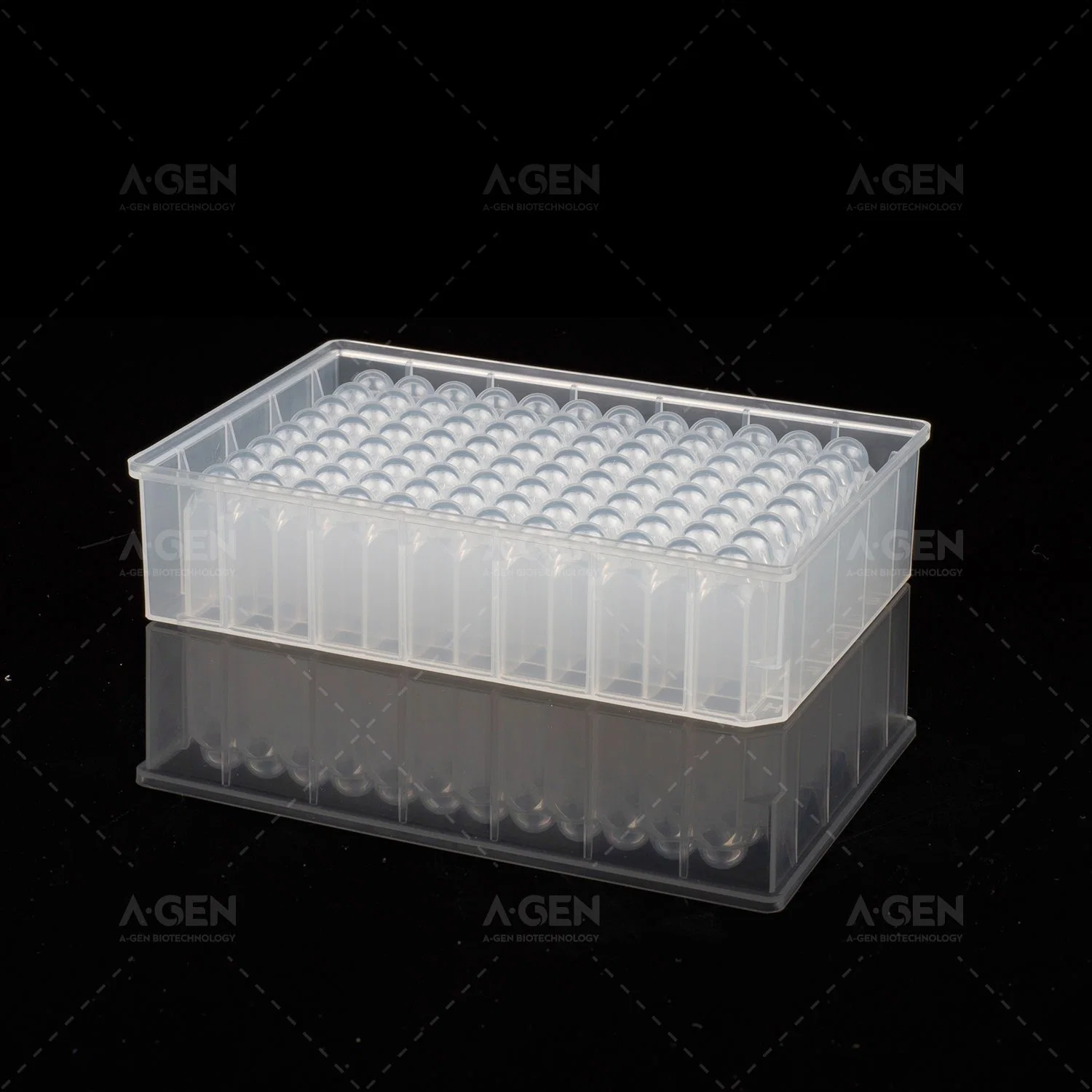 Polypropylene 96 Square 1.6ml U Bottom Sterile DNA Rna Free Deep Well Plate for Kingfisher Flex