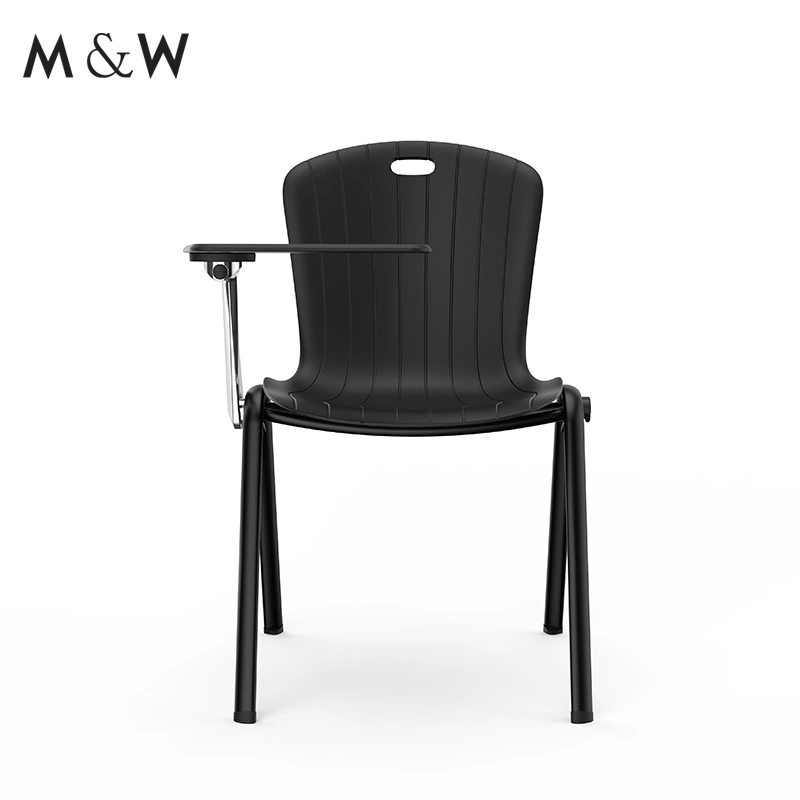 School Furniture Training Meeting Mesh Back Foldable Office Chair with Writing Pad