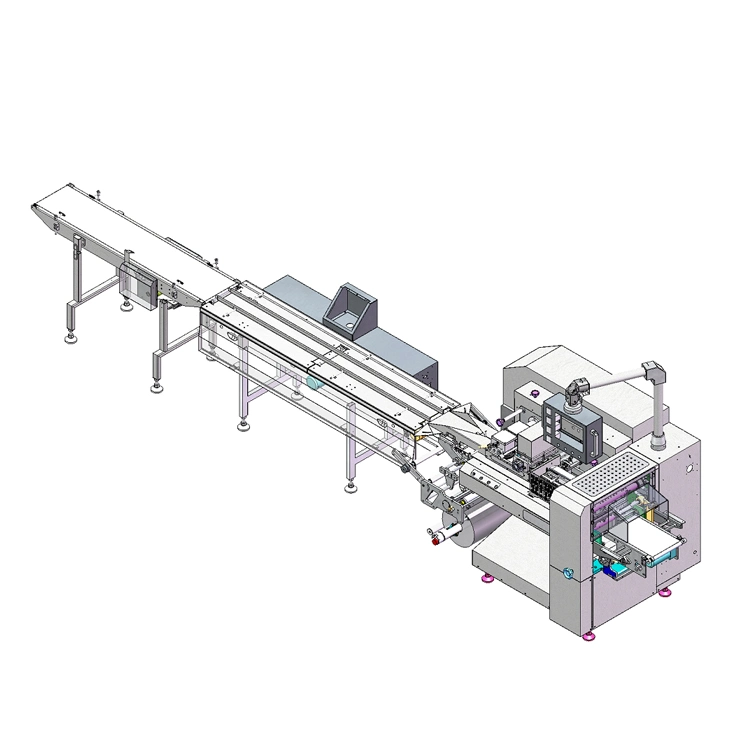 Fully Automated Packaging Line Project Wafer Roll Tray Loader Packing System Line