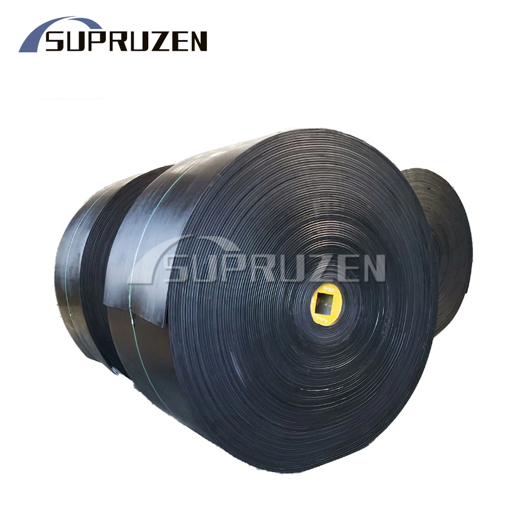 Sunmu Industry Oil Resistant Cleated Ribbed Rubber Conveyor Belt China Factory 10m 20m 1400mm Rubber Conveyor Belt Used for Bulk Material Rubber Belt Conveyor