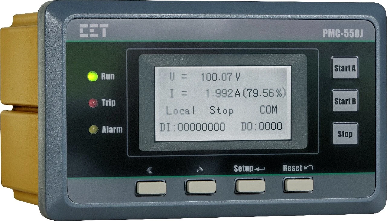 PMC-550J Low Voltage Motor Protection Control Monitor for Electrical Power Measurement Meter with LCD RS-485 Extensive I/O