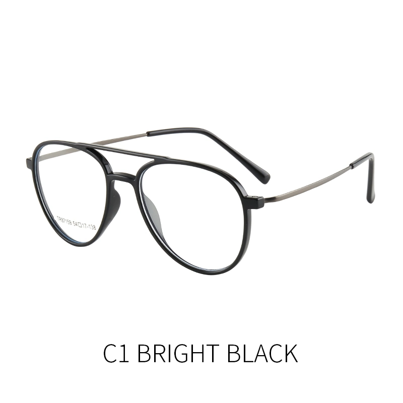 2023 China Wholesale Top Proveedor Custom Double Bridge Anti-Blue Light Gafas de metal