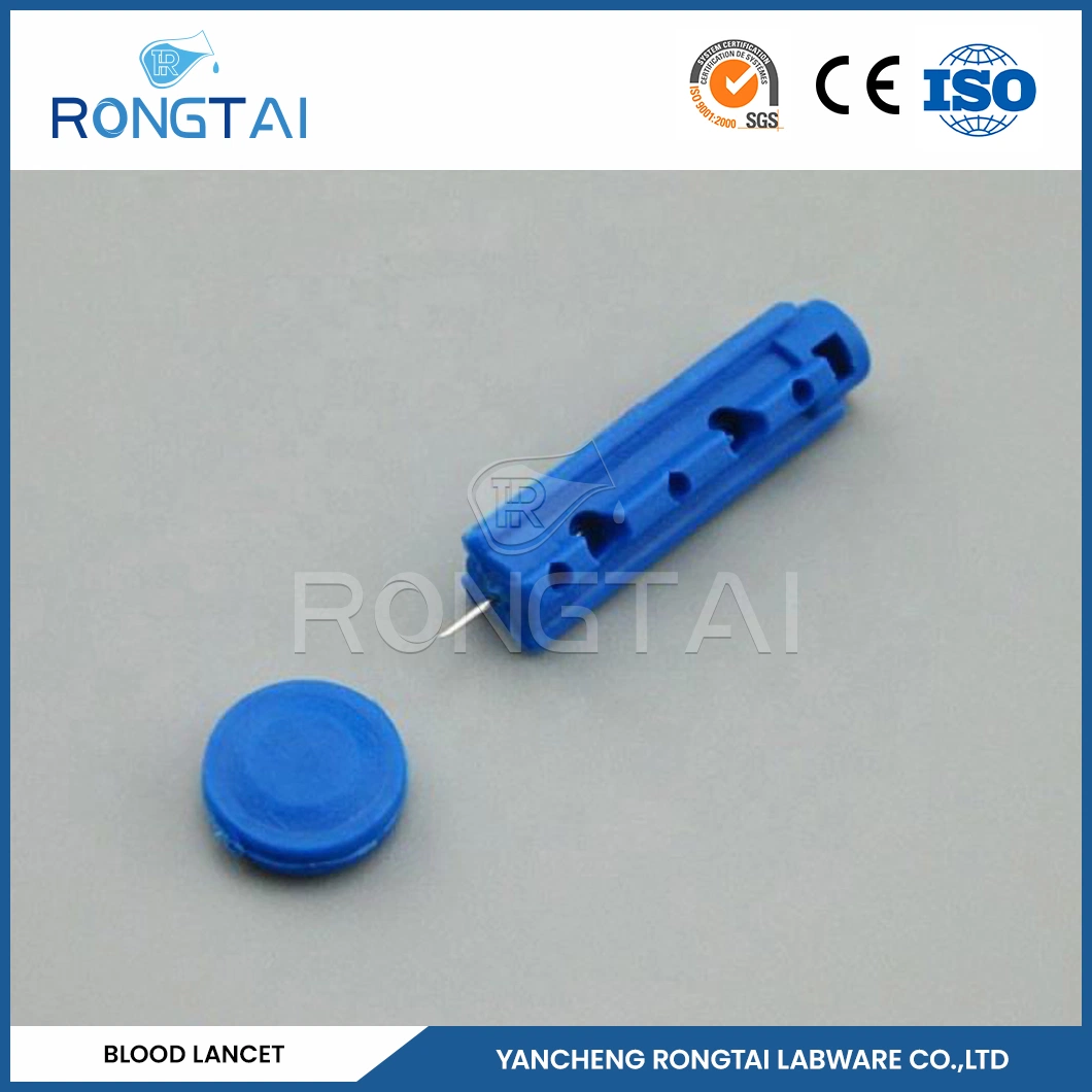 Rongtai 23G Blood Lancet Factory Medical Sterile Steel Blood Lancets China Twist and Safety Blood Lancet