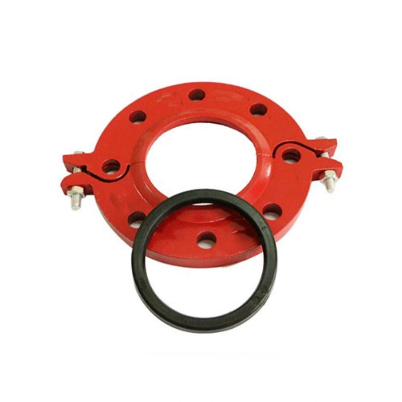 Customize Ductile Iron Epoxy Pipe Fittings Connector Split Flange ANSI