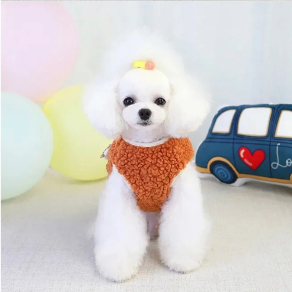 Ropa de perro de peluche de invierno de las pequeñas y medianas perros llevar ropa moda ropa Pet chaleco