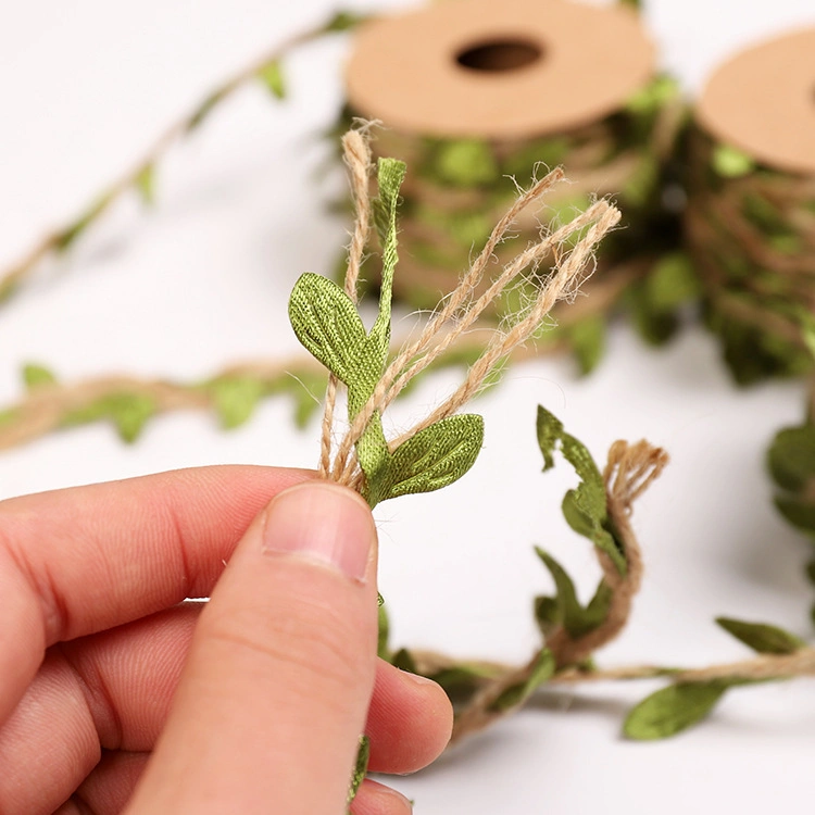 DIY 5mm imitación de hoja Hemp Wax Line Ratán Decorativa cincha Cuerda de regalo