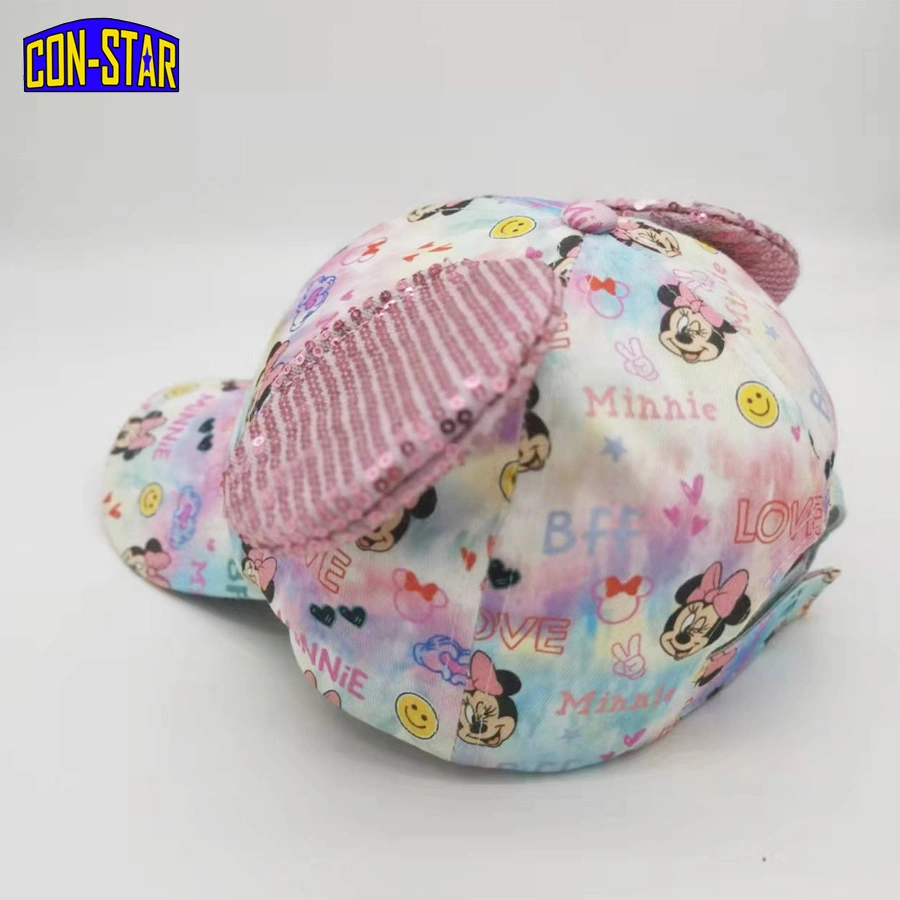 100% Cotton Twill Kids Minnie Caps with 3D Ears BSCI and Fama Factory