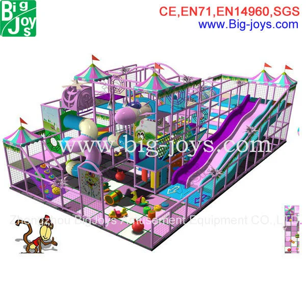 Violet Kids Indoor Aire de jeux, terrain de jeux intérieur d'amusement (BJ-ID07)