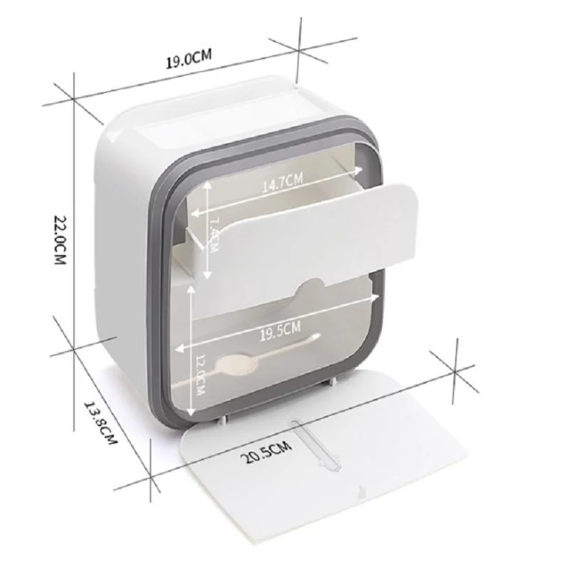 WC caixa de papel higiénico Rack Casa Casa Casa parede armazenamento aparelho Casa de banho Suporte para telemóvel caixa sanitária em Napkin