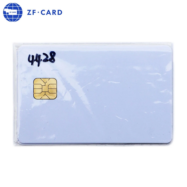 Custom Chip RFID Tarjeta de contacto 4442 PVC tarjeta en blanco