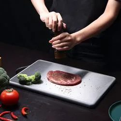 Kitchen Meat Cutting Board Large Plastic Stainless Steel Chopping Board
