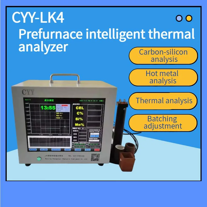 Analyseur thermique Lk4 analyseur intelligent de carbone-silicium pour fonte grise Test de fonte nodulaire