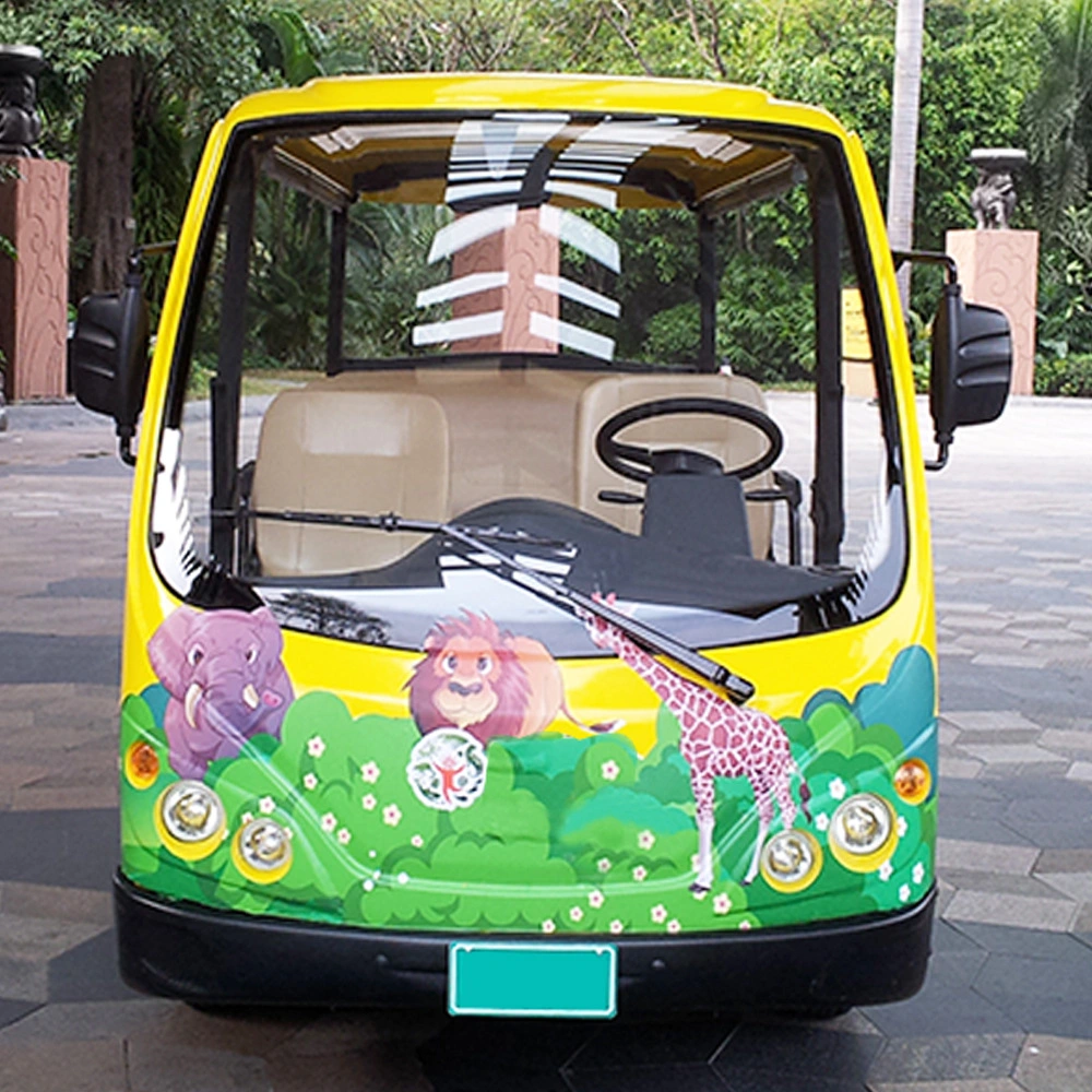 8 Seats Electric Sightseeing Car, Electric Tour Bus 30km / H Max Speed