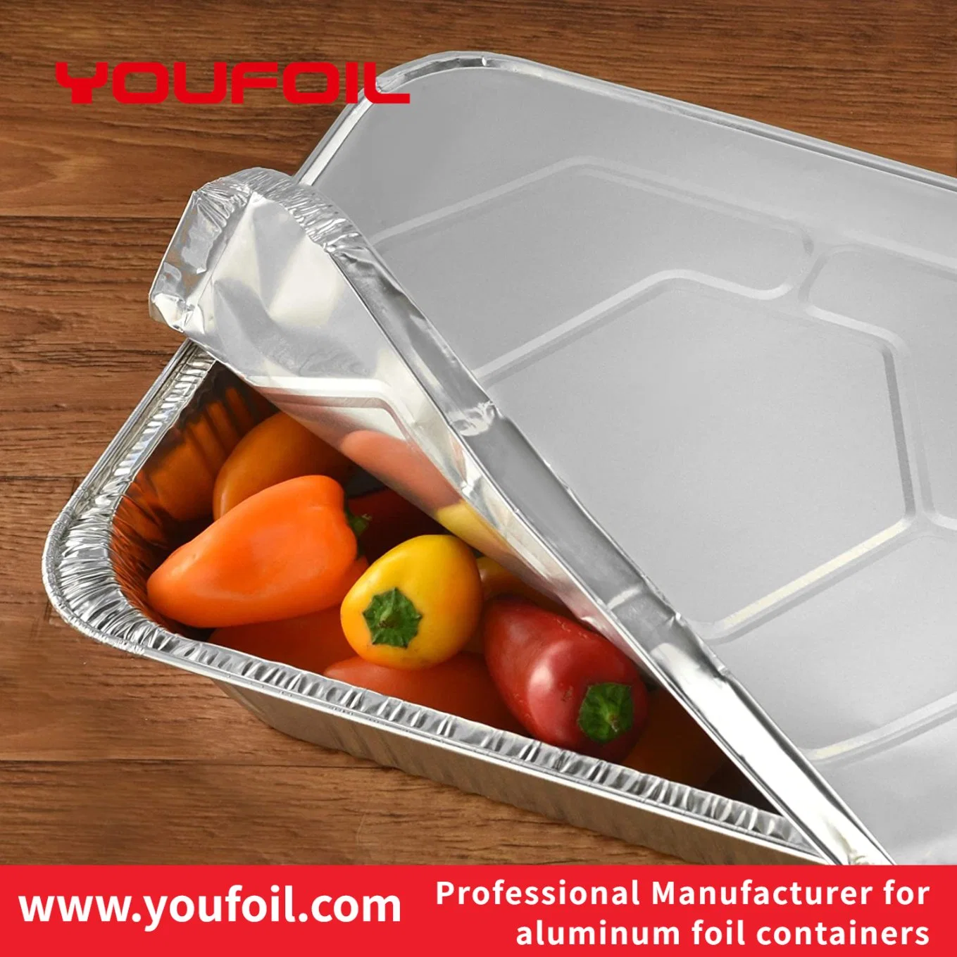Half Size Aluminum Foil Container Lid Cover for Disposable Food Pan