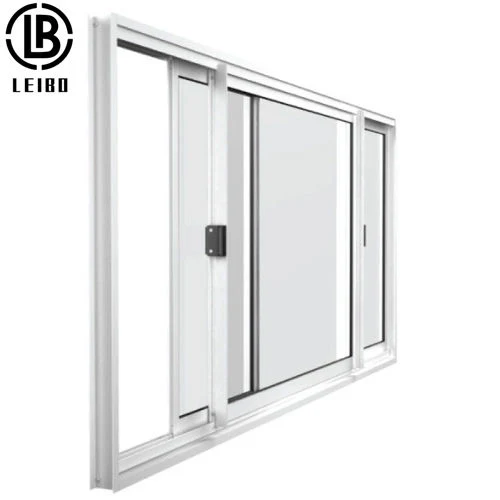 UPVC/PVC Profile Sliding Window Plastic Window with Double Insulated Low-E Glass