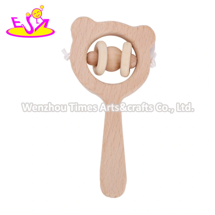 2020 High quality/High cost performance Natural Wooden Infant Teething Rattle for Wholesale/Supplier W08K284