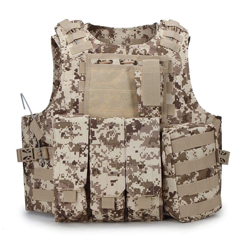 Tactical Vest Security Fashion Vest with Magazine Pouch Molle Webbing