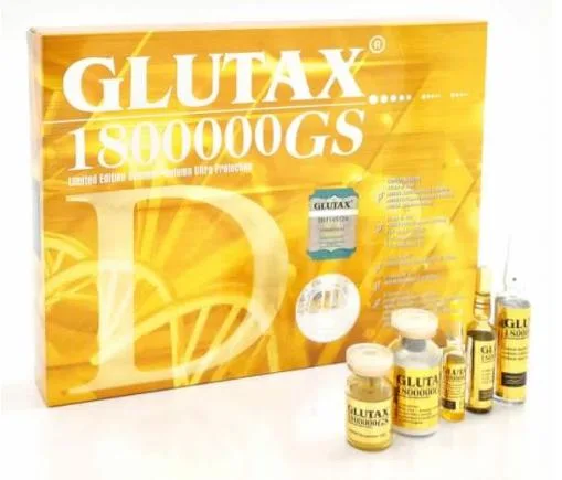 Glutatione injetável de branqueamento cutâneo de alta qualidade para Body Care Glutax 1800000GS