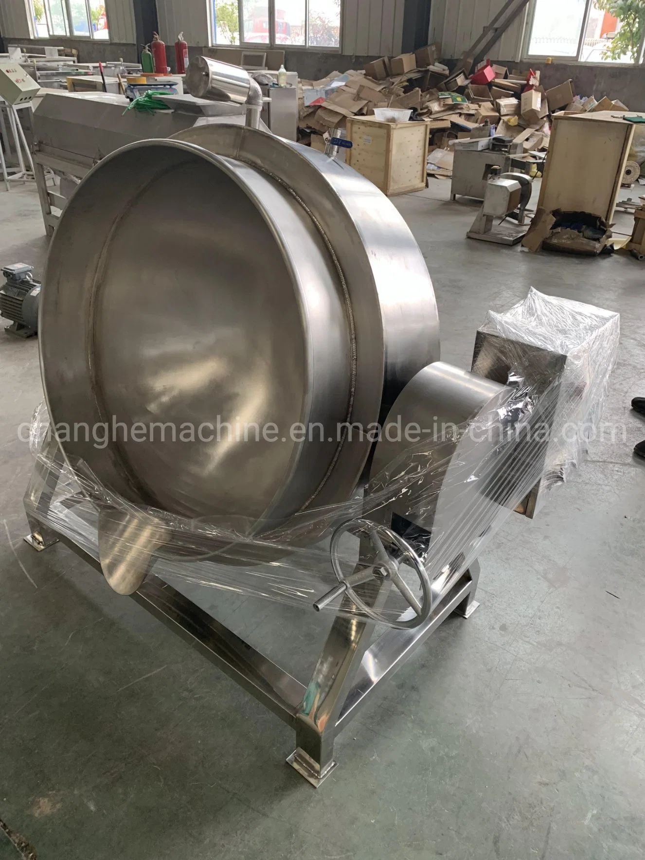 Stainless Steel Gas Heating Jacketed Kettle Mixing Tank