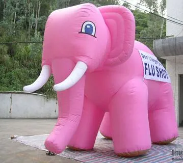 2023 Nouvelle vente à chaud Mascot Giant Publicité Inflatable Elephant Animal En vente