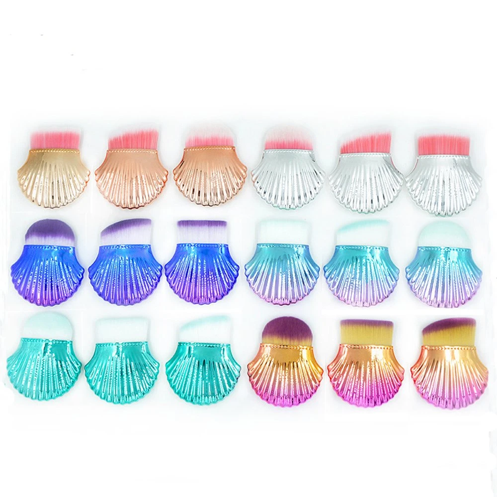 Small Shell Cleansing Brush with Flat Head /Round Head / Oblique Head