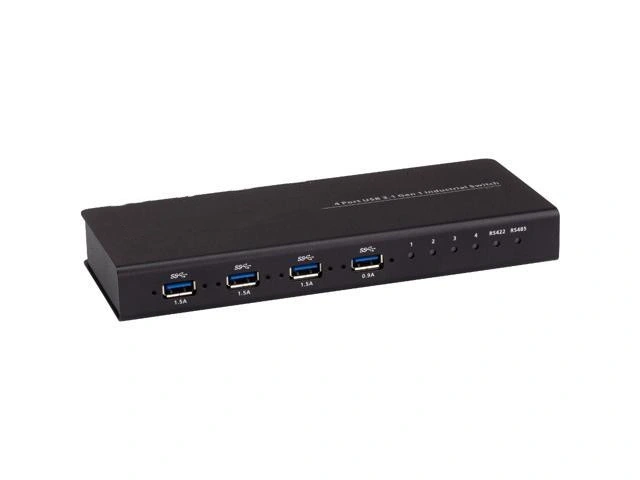 4 X 4 ports USB 3.1 Gen 1 Commutateur concentrateur industrielle - USB Type B - 4 Port USB (s) - 4 ports USB 3.1 Port (s) - Mac,