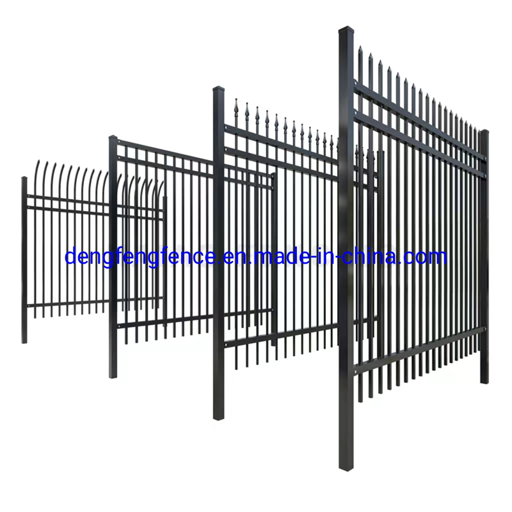 Steel 7 Foot Picket Fence Posts Galvanized Black Steel Rail Fence