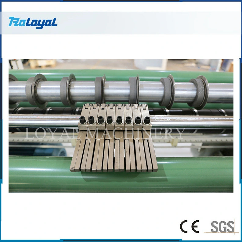 PP PE de alta velocidad el papel de película de PVC rebobinadora cortadora longitudinal de la máquina de corte