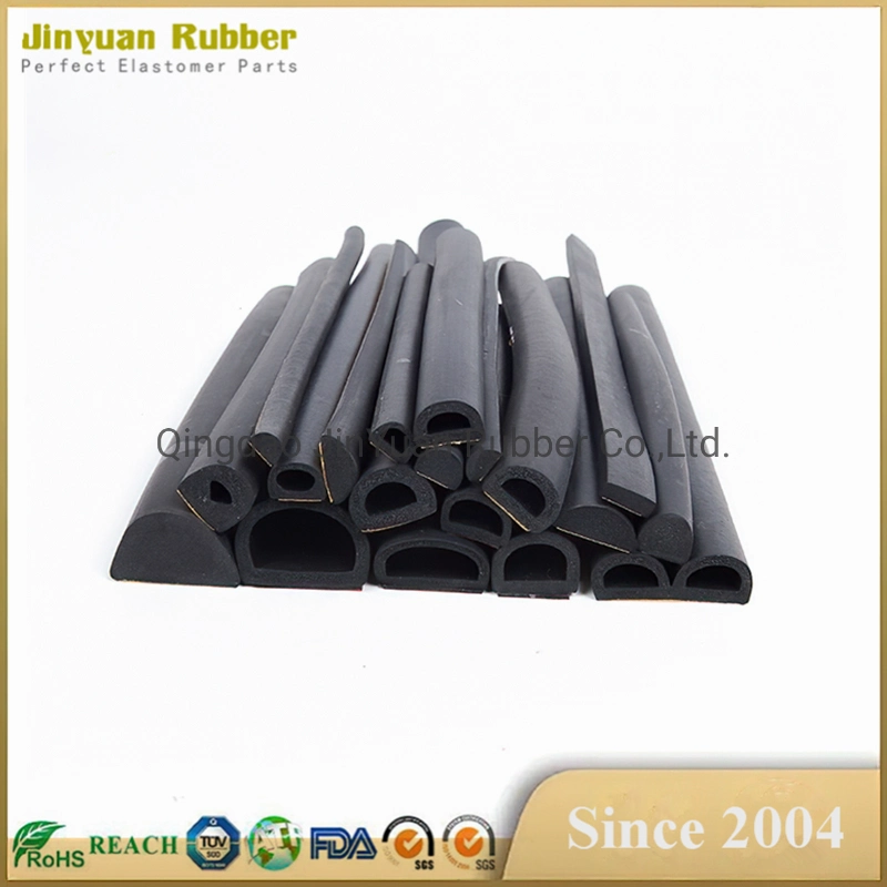 Square Silicone Sponge Foam Extrude Rubber Foam Seal Strip Weather Profile Extruded Rubber Profile