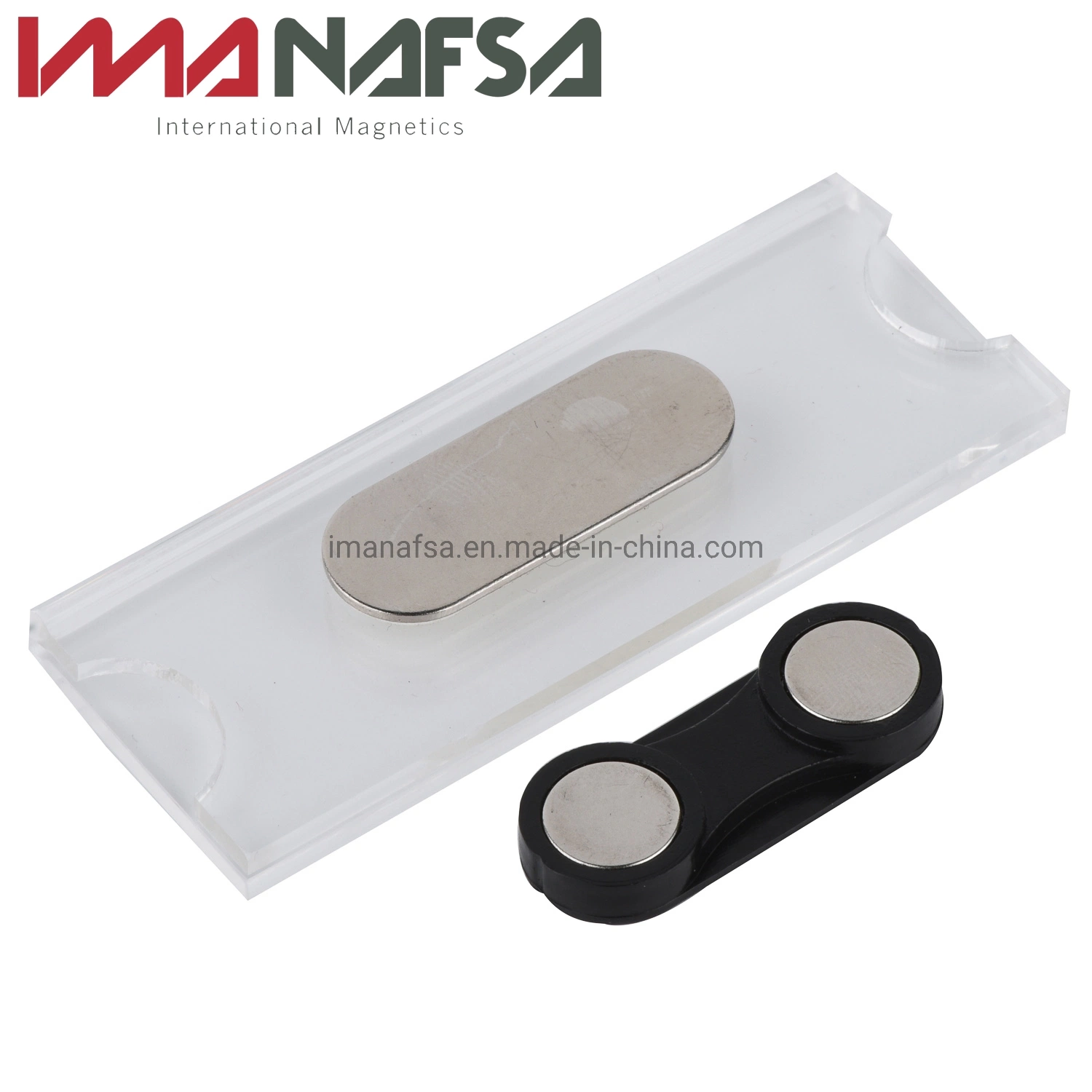 Wholesale/Supplier Reusable Plastic Neodymium Magnetic Name Badge Holder