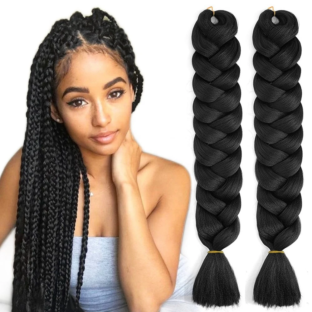 Kbeth Wholesale/Supplier Synthetic Hair Extension High quality/High cost performance  Ombre Braiding Hair Raw Material Jumbo Braid Synthetic Braiding Hair