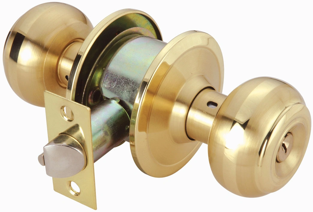 Pomo Esférico Lockset cilíndrica de la cerradura de puerta de entrada clave Mn/AC