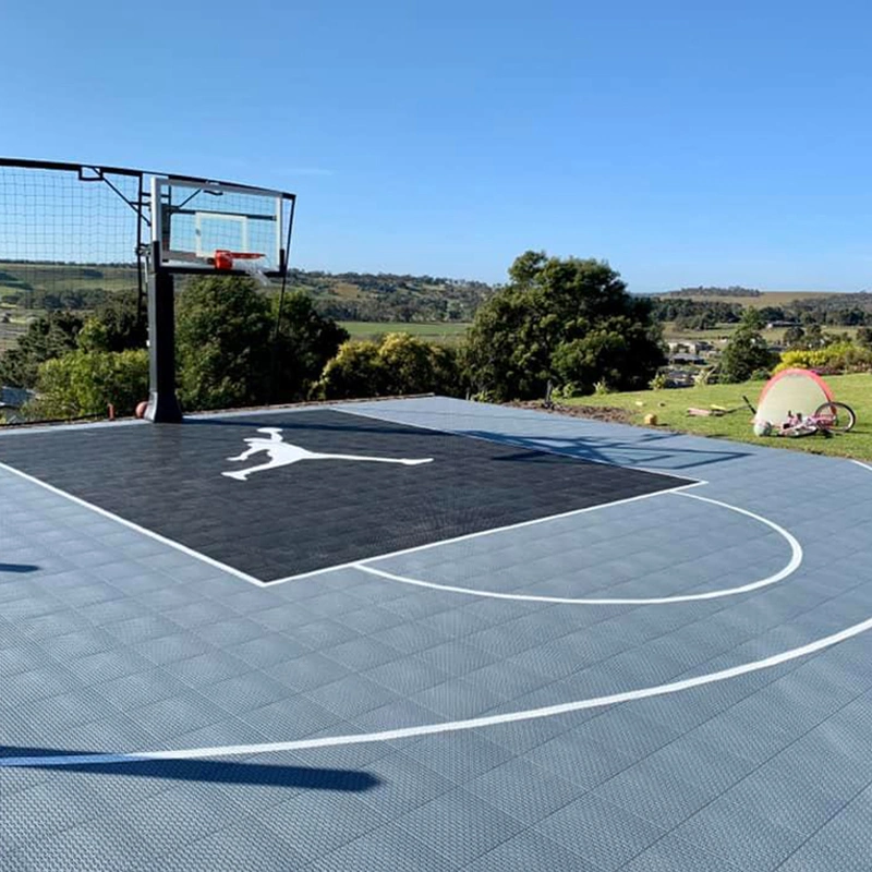 Fx02 Rubber Outdoor Basketball Court Flooring Coating Sport Court Tile Net Mat