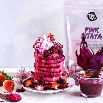 100% Natural de congelación orgánica seca fruta de dragón rojo en polvo de polvo de Pitaya roja